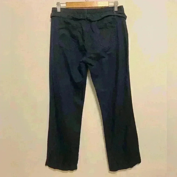 Banana Republic Straight Pants - Dark Blue -  Size 8 Petite - Picture 2 of 6